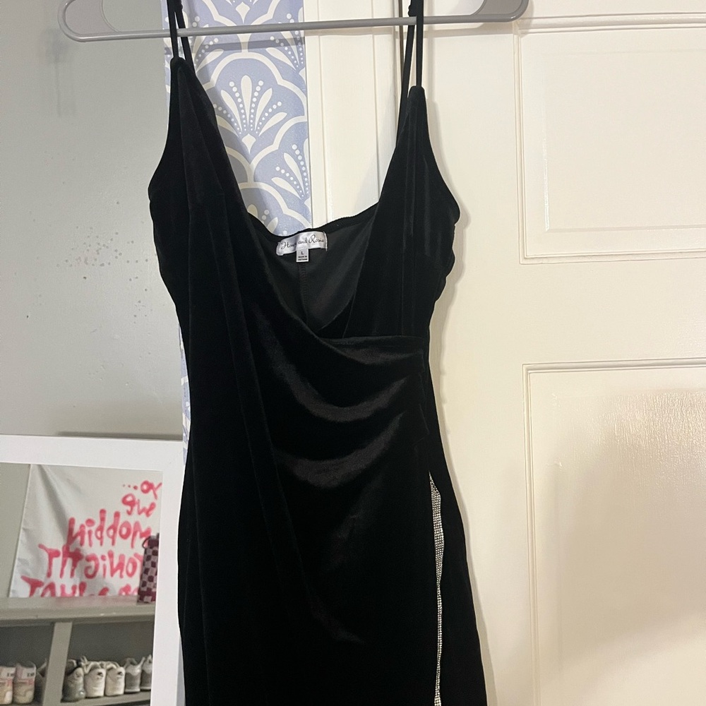 Honey and Rosie Black Ruched Bodycon prom dress Dress